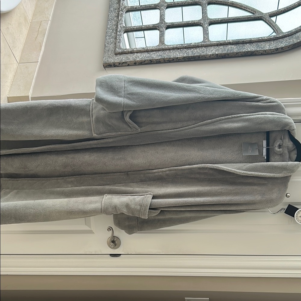 Men's Gray Luxury Plush Coat